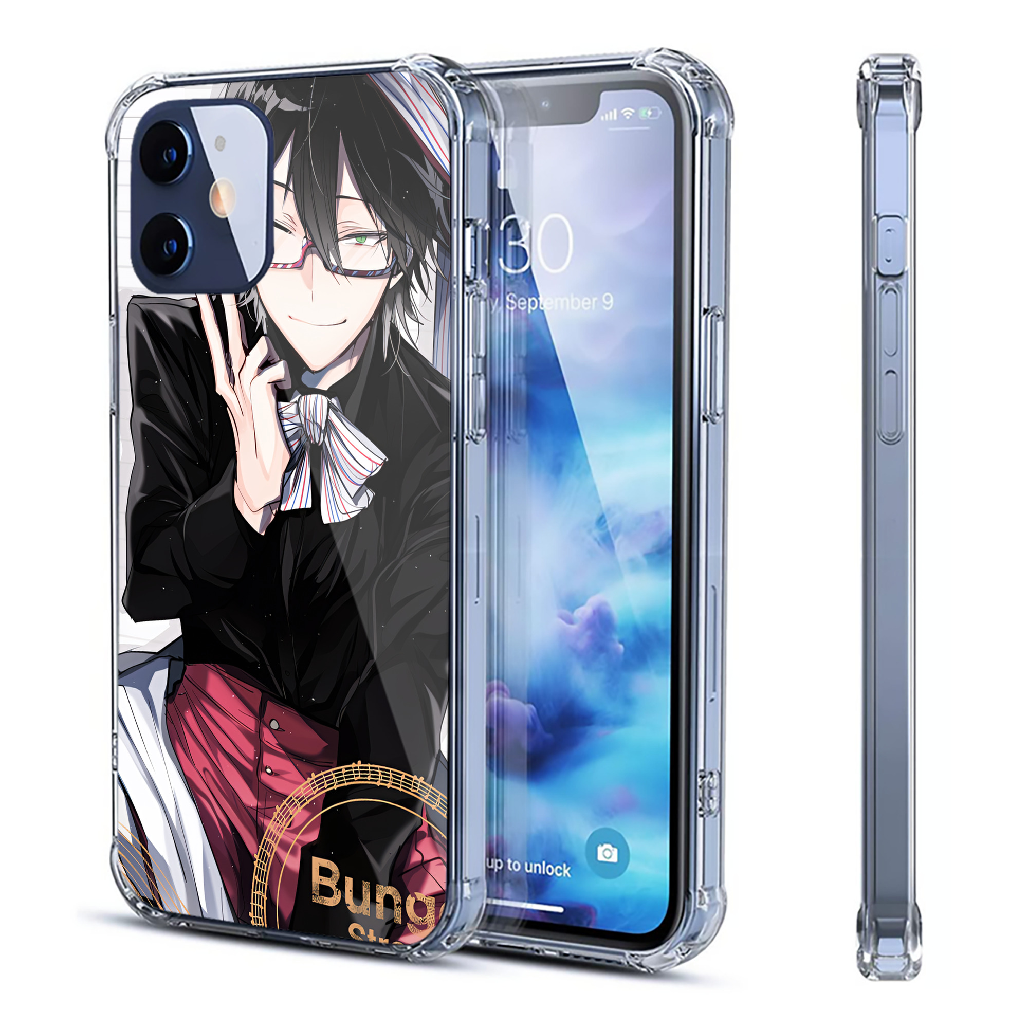 （画像用） 文豪ストレイドッグス Bungo Stray Dogs 【iPhone 12シリーズ対応】透明スマホケース（クリアソフトケース）